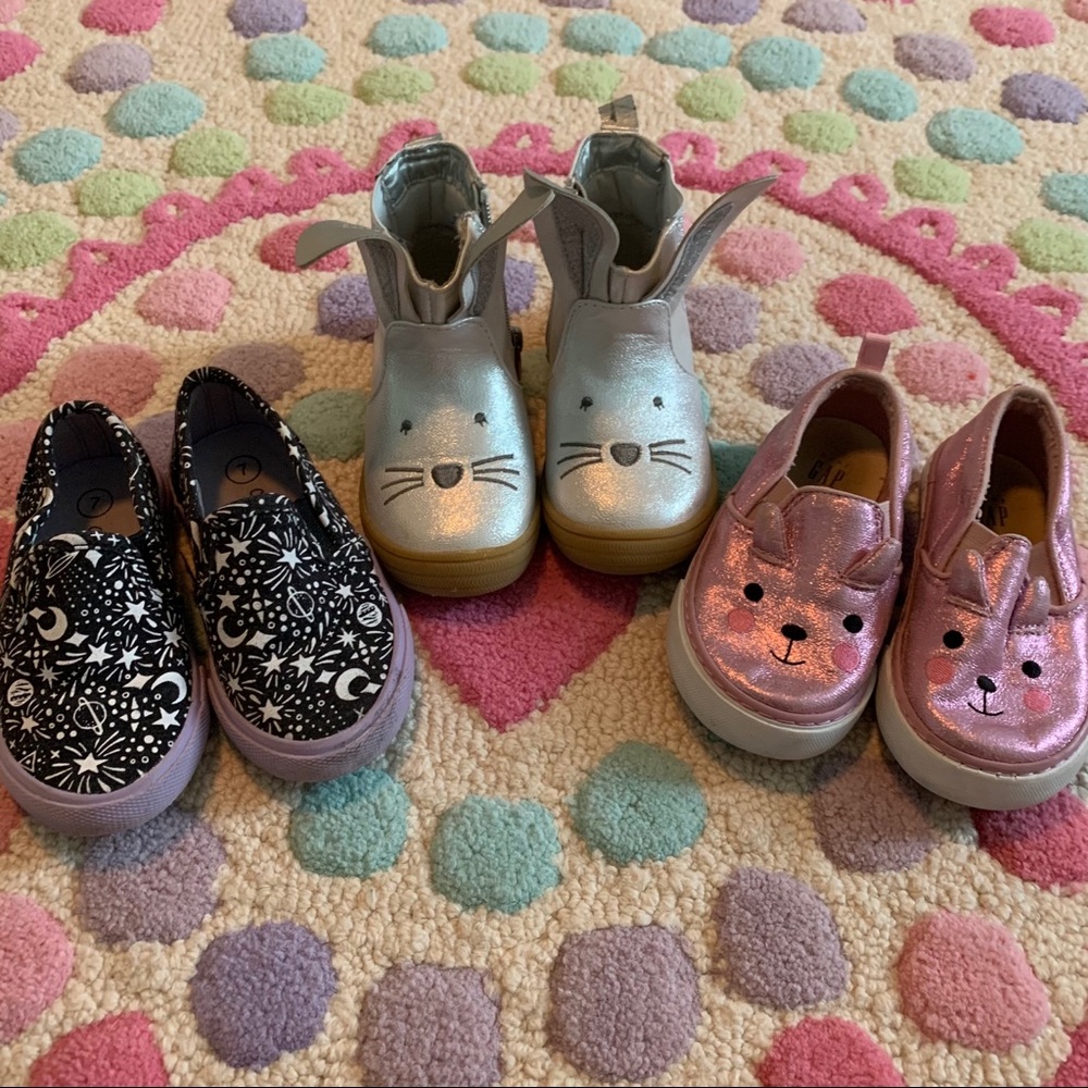 Toddler Girl Shoe Bundle, Size 7